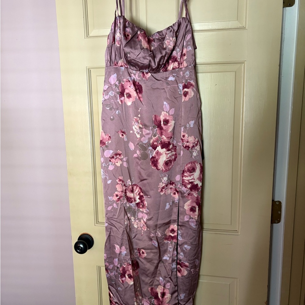 Lulu's Pink Floral Dress
